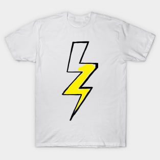 Lightning Bolt Doodle Black T-Shirt